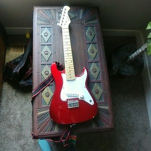 Brooks wood eletric guitar.